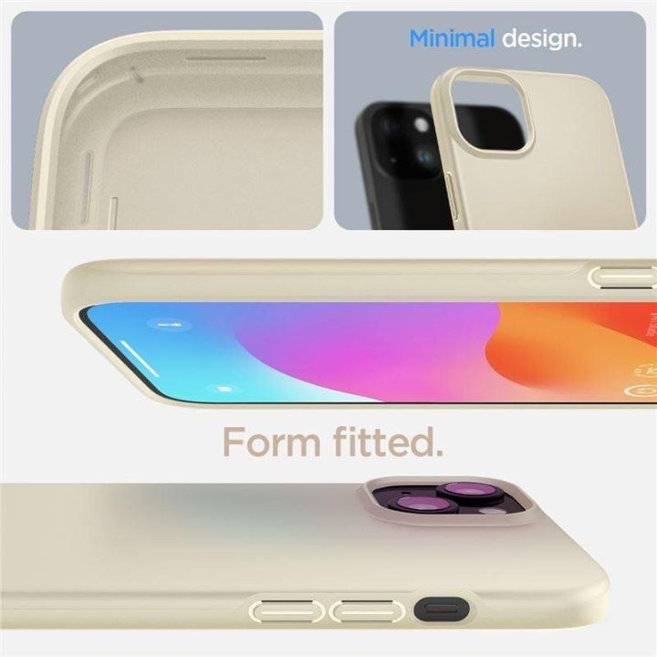 Dėklas Spigen Thin Fit do iPhone 15 Plus - Smėlio spalvos