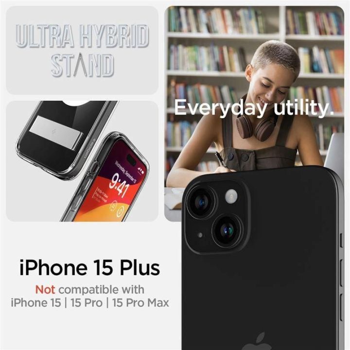 Spigen Ultra Hybrid S MagSafe , krištolo skaidrumo - iPhone 15 Plus