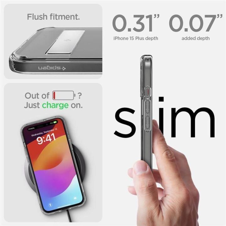 Spigen Ultra Hybrid S MagSafe , krištolo skaidrumo - iPhone 15 Plus