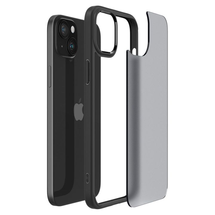 Spigen Ultra Hybrid , matinės juodos spalvos - iPhone 15 Plus