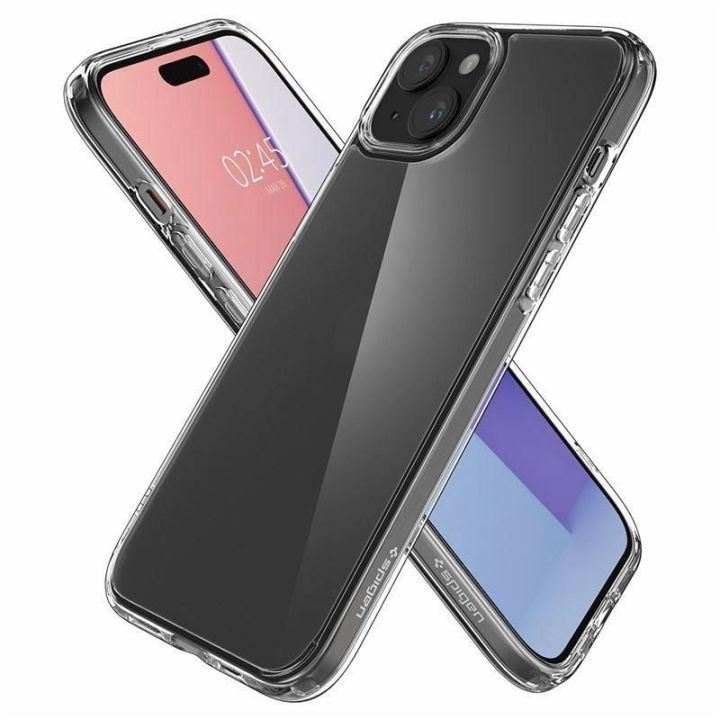 Spigen Ultra Hybrid dėklas iPhone 15 Plus - skaidrus