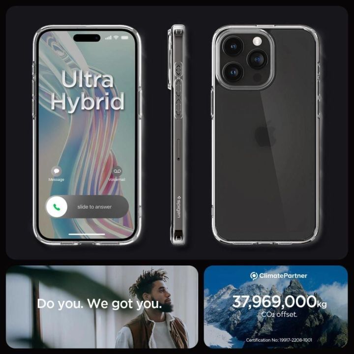 SPIGEN ULTRA HIBRIDINIS IPHONE 15 PRO FROST CLEAR