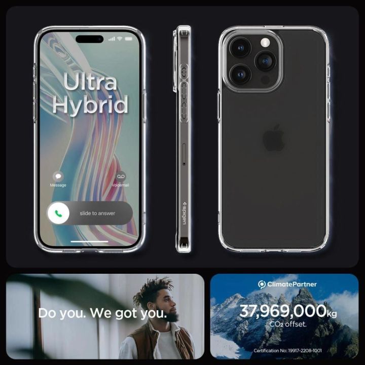 SPIGEN ULTRA HIBRIDINIS IPHONE 15 PRO FROST CLEAR