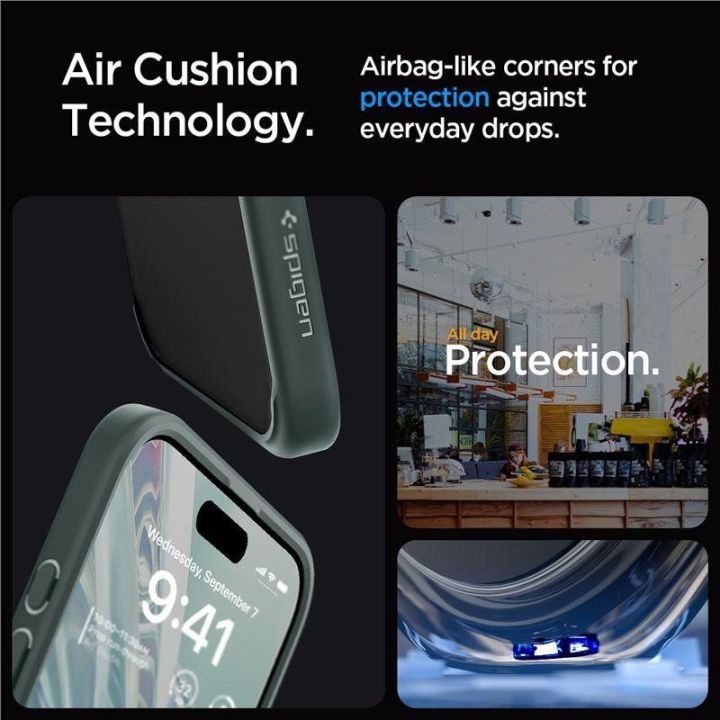 Spigen Ultra Hybrid , šalčio žalia - iPhone 15 Pro Max