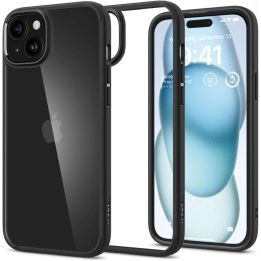 SPIGEN ULTRA HIBRIDINIS IPHONE 15 MATINĖS JUODOS SPALVOS