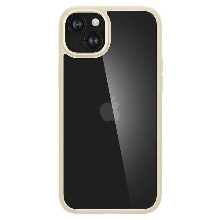 Spigen Ultra Hybrid dėklas iPhone 15 Plus - Smėlio spalvos