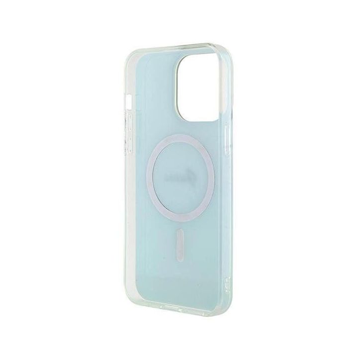 Įrankis Guess IML Iridescent MagSafe do iPhone 15 Pro Max - turkusowe