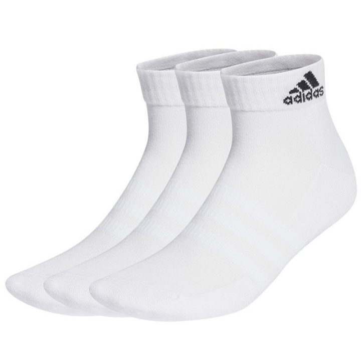 Kojinės su amortizacija adidas Cushioned Sportswear, 3 poros, baltos