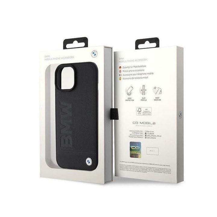Dėklas BMW Signature Logo Imprint MagSafe do iPhone 15 - nuotraukos