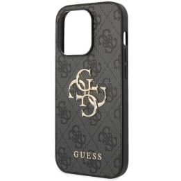 Guess dėklas GUHCP15L4GMGGR, skirtas iPhone 15 Pro - pilkas