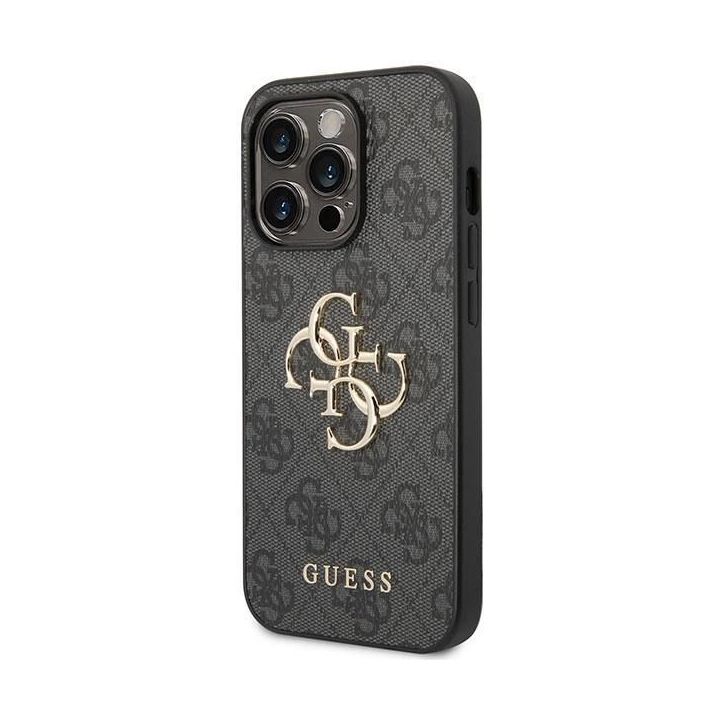 Guess dėklas GUHCP15L4GMGGR, skirtas iPhone 15 Pro - pilkas