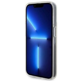 Guess IML Faceted Mirror Disco Iridescent į iPhone 15 Pro - rožinės spalvos