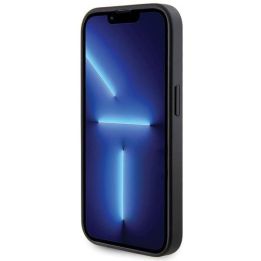 Dėklas Guess Strass Metal Logo do iPhone 15 Pro - juodos spalvos