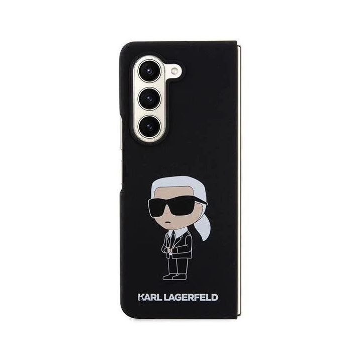Dėklas Karl Lagerfeld Silicone Ikonik do Samsung Galaxy Z Fold 5 - Juodos spalvos