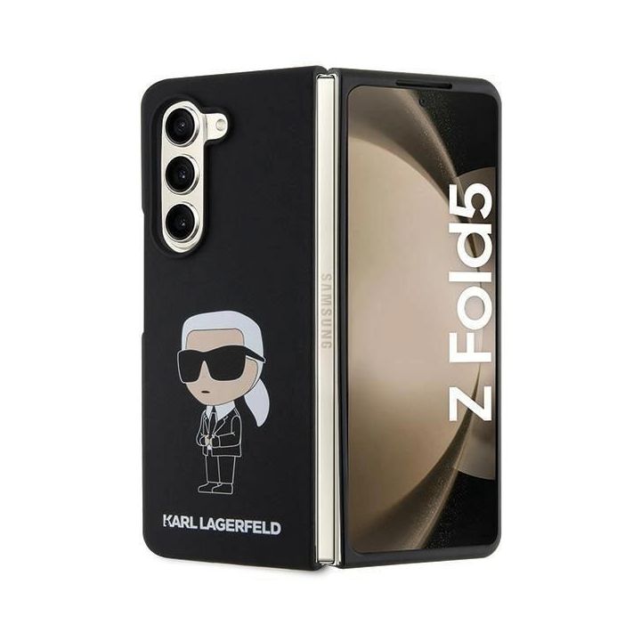 Dėklas Karl Lagerfeld Silicone Ikonik do Samsung Galaxy Z Fold 5 - Juodos spalvos