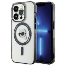Karl Lagerfeld IML Karl's Head MagSafe dėklas iPhone 15 Pro Max - skaidrus