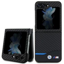BMW odinis anglies dvideginio dėklas Samsung Galaxy Z Flip 5 - juodas
