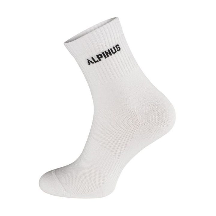 Ilgos medvilninės kojinės Alpinus Alpamayo, 3 poros, baltos