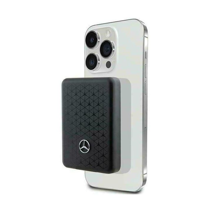 Mercedes Stars MagSafe 5W 3000mAh maitinimo blokas - juodas