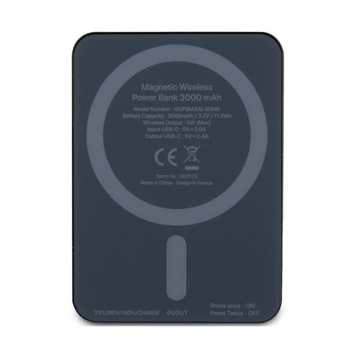 Mercedes Stars MagSafe 5W 3000mAh maitinimo blokas - juodas