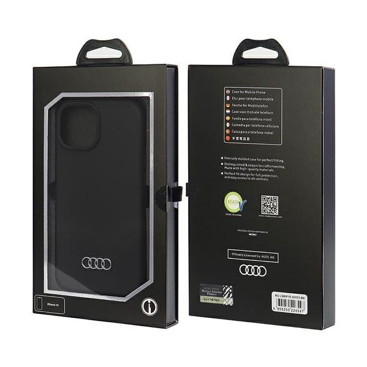Dėklas Audi silikoninis dėklas iPhone 15 - nuotraukos