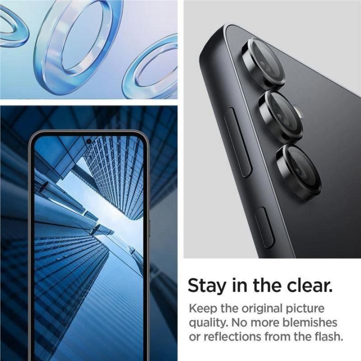 SPIGEN OPTIK.TR EZ FIT KAMEROS APSAUGA 2 VNT. GALAXY S23 FE JUODA