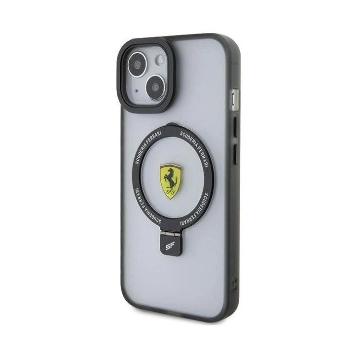 Ferrari Ring Stand 2023 Collection MagSafe dėklas iPhone 15 - skaidrus