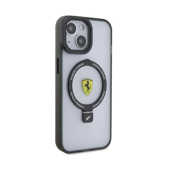Ferrari Ring Stand 2023 Collection MagSafe dėklas iPhone 15 - skaidrus