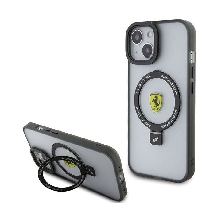 Dėklas Ferrari Ring Stand 2023 Collection MagSafe do iPhone 15 - internetinė parduotuvė