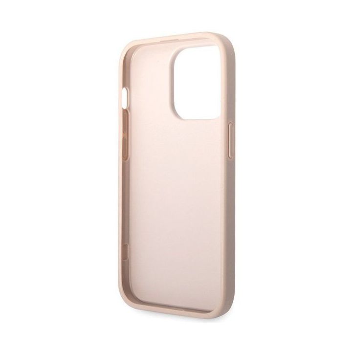 Guess 4G Big Metal Logo dėklas iPhone 15 Pro Max - rožinis