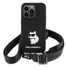 Dėklas Karl Lagerfeld Crossbody Silicone Choupette do iPhone 15 - nuotraukos