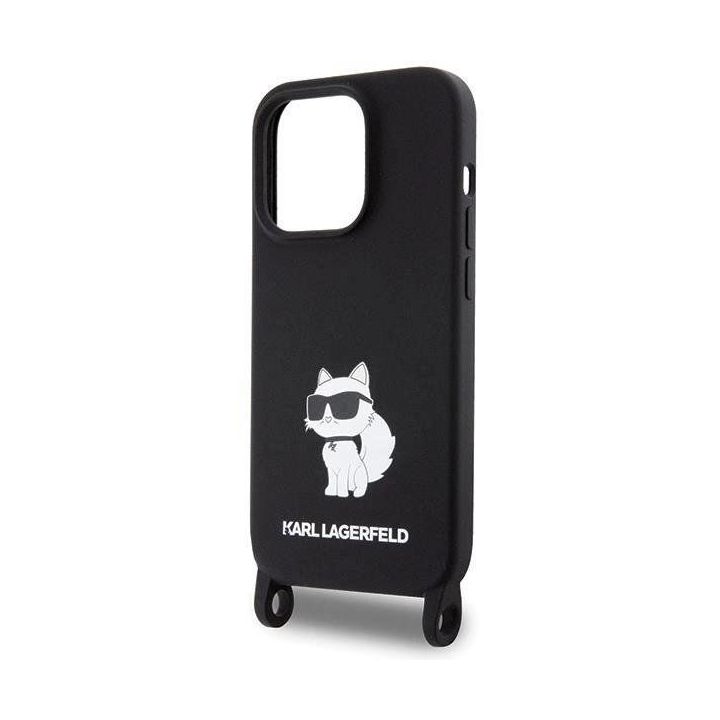 Dėklas Karl Lagerfeld Crossbody Silicone Choupette do iPhone 15 Pro Max - nuotraukos