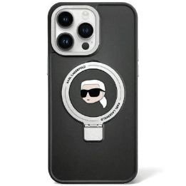 Dėklas Karl Lagerfeld Ring Stand Karl Head MagSafe do iPhone 15 Pro - lt