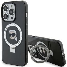 Dėklas Karl Lagerfeld Ring Stand Karl Head MagSafe do iPhone 15 Pro Max - Pagrindinis