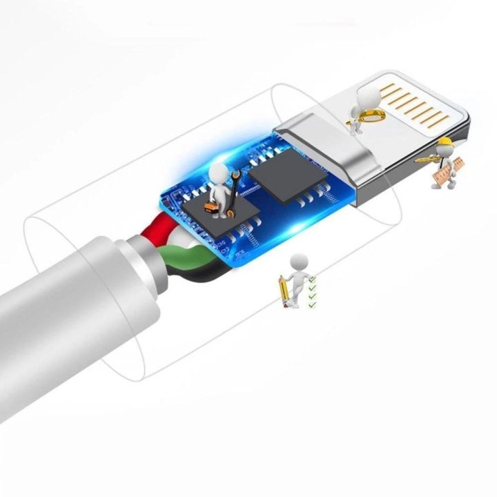 kabelis USB / Lightning 3A 1m baltas (L1L baltas)