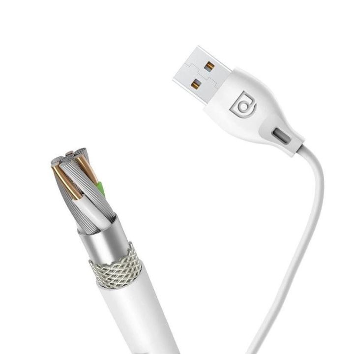 kabelis USB / Lightning kabelis 2.4A 1m baltas (L4L 1m baltas)