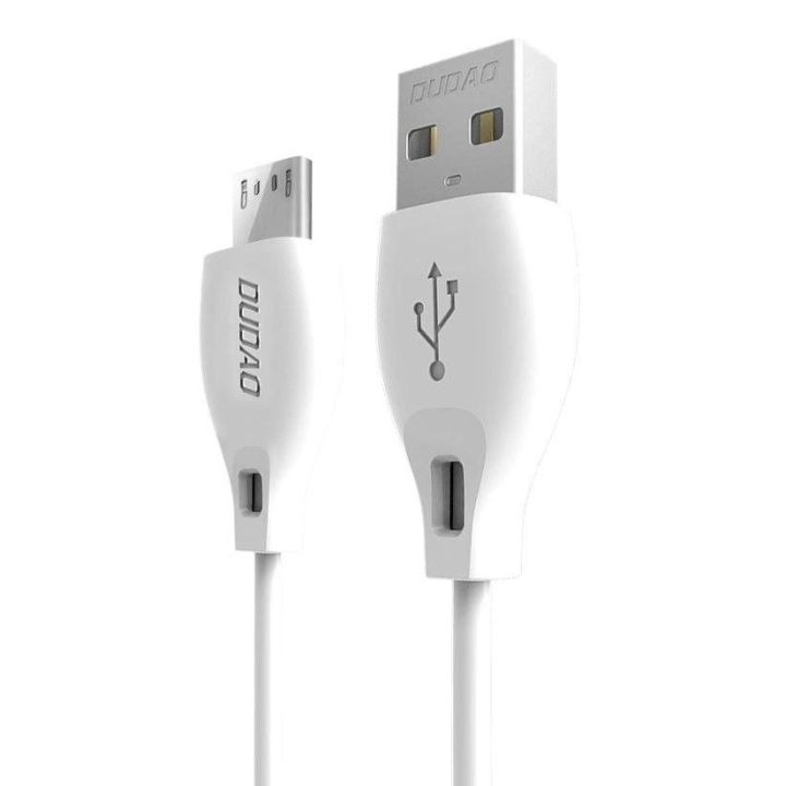 kabelis mikro USB laidas 2.4A 2m baltas (L4M 2m baltas)
