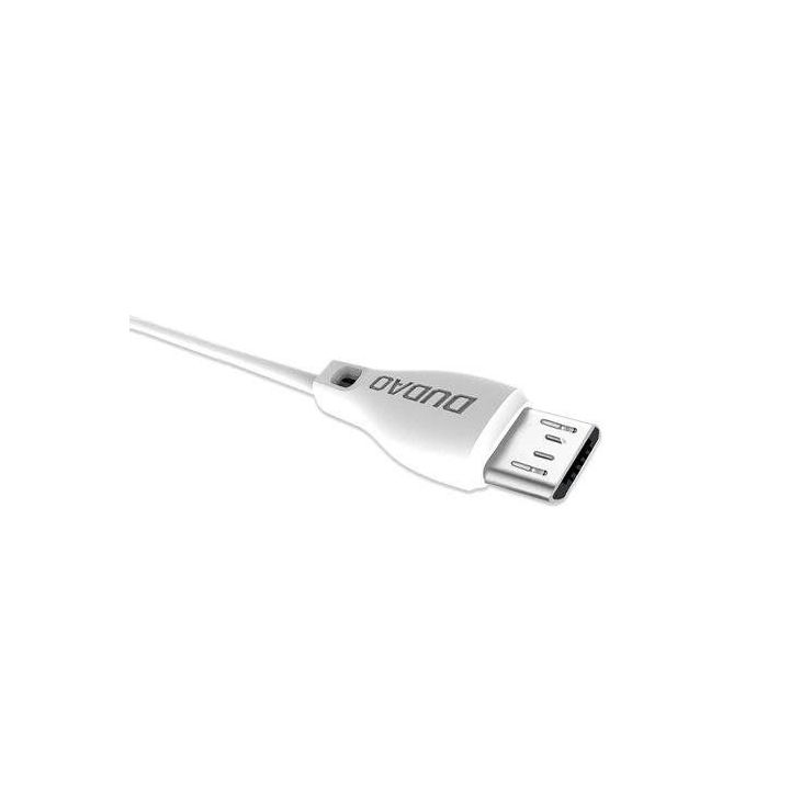 kabelis mikro USB laidas 2.4A 2m baltas (L4M 2m baltas)