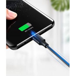 USB kabelis – USB Type C 2 A 2m juodas kabelis (60118)