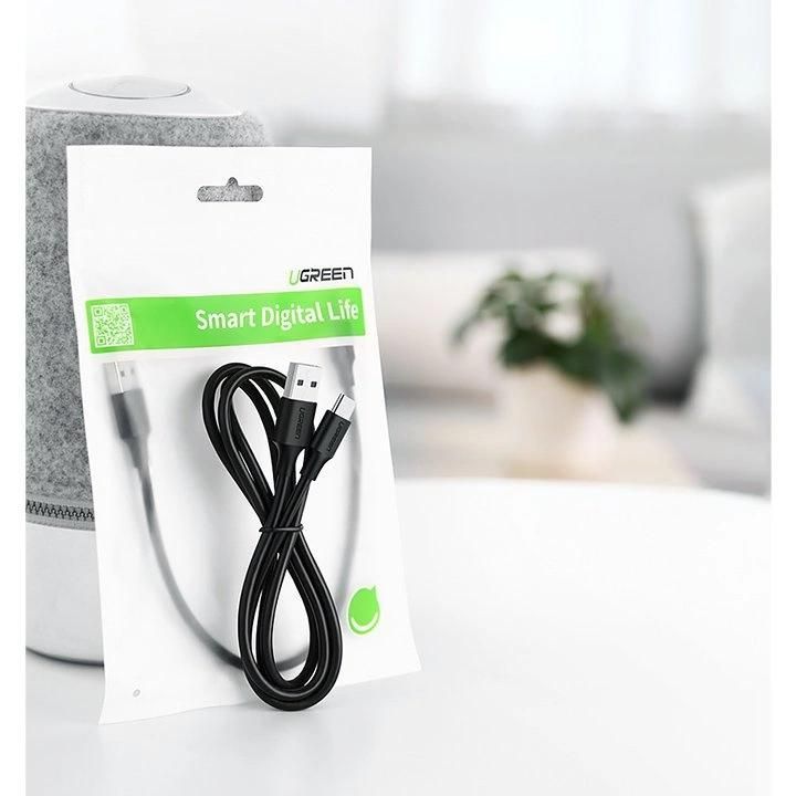 USB kabelis – USB Type C 2 A 2m juodas kabelis (60118)