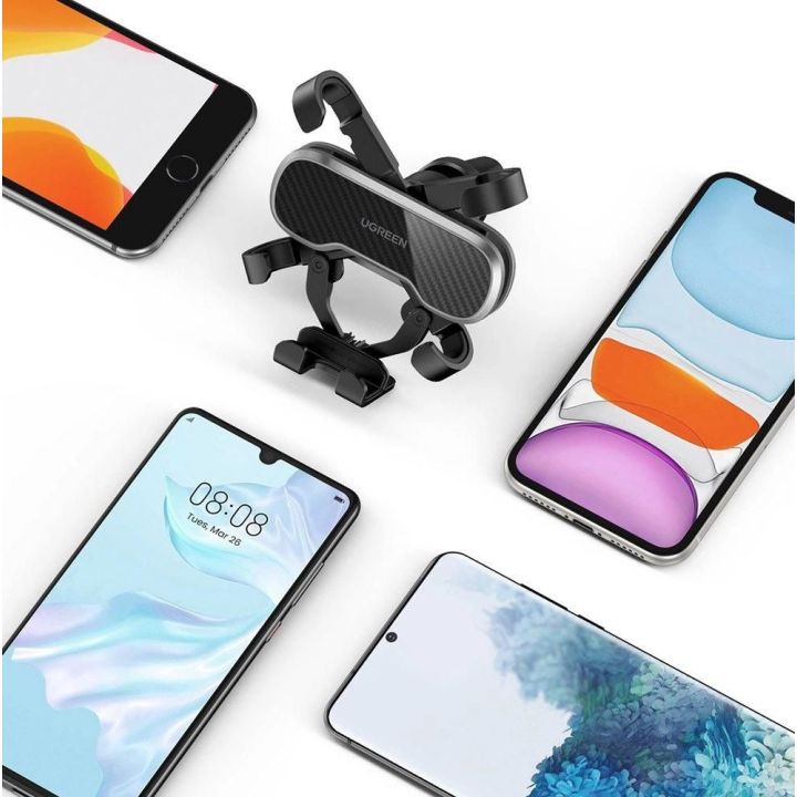 Gravitacinis automobilinis telefono laikiklis juodas (80871)