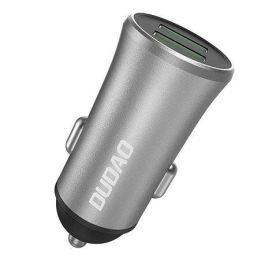 3,4 A išmanusis automobilinis įkroviklis 2x USB sidabrinis (R6S sidabrinis)