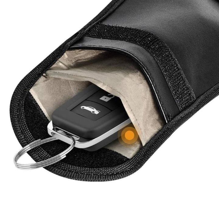 Prieš vagystę apsaugotas automobilio raktų dėklas radijo blokavimo dėklas be raktų Faraday Box Faraday Cage 14 cm su 10 cm juoda