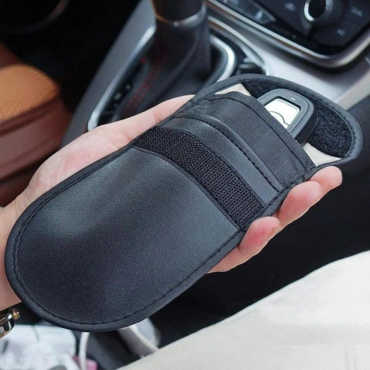 Prieš vagystę apsaugotas automobilio raktų dėklas radijo blokavimo dėklas be raktų Faraday Box Faraday Cage 14 cm su 10 cm juoda