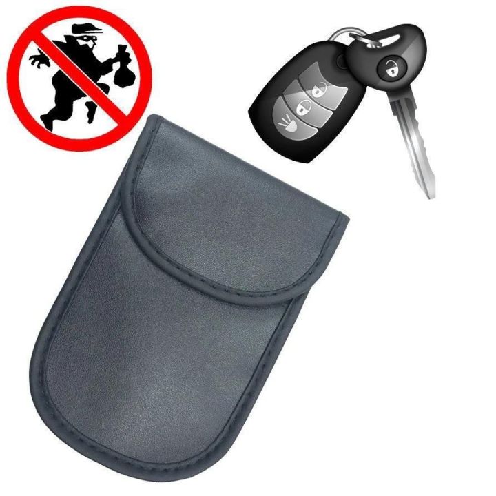 Prieš vagystę apsaugotas automobilio raktų dėklas radijo blokavimo dėklas be raktų Faraday Box Faraday Cage 14 cm su 10 cm juoda