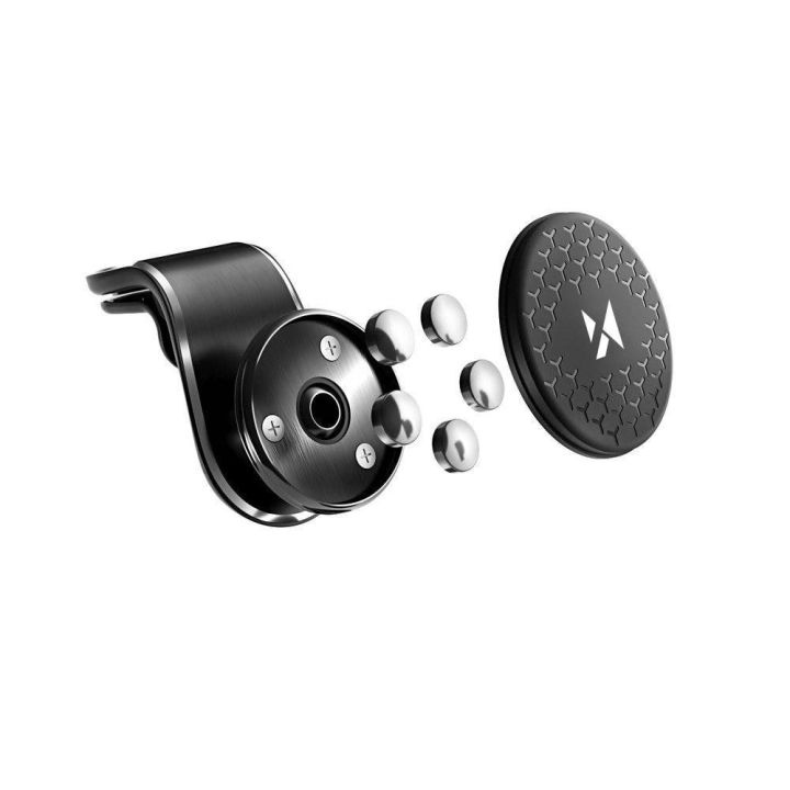Magnetinis laikiklis automobilio grotelėms 360 juodas (WMH-03)