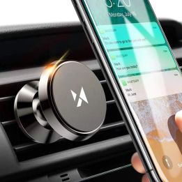 Magnetinis laikiklis auto grotelių juodas (WMH-04)