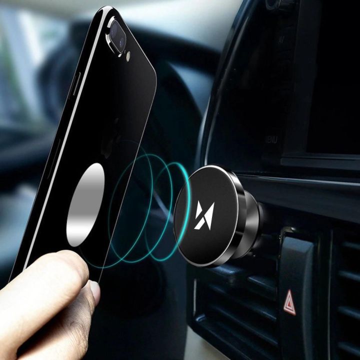 Magnetinis laikiklis auto grotelių juodas (WMH-04)