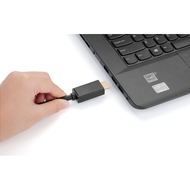 Vienkryptis DisplayPort ir HDMI kabelis 4K 30Hz 32 AWG 1,5 m juodas (DP101 10239)