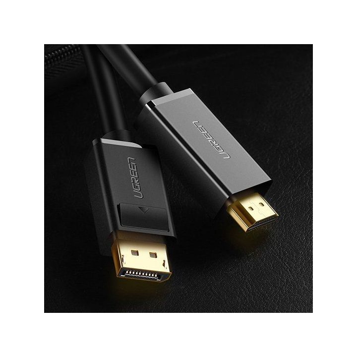 Vienkryptis DisplayPort ir HDMI kabelis 4K 30Hz 32 AWG 1,5 m juodas (DP101 10239)